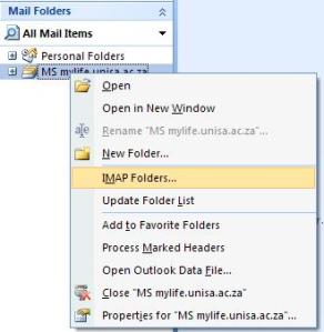 Select IMAP Folder